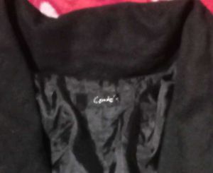 Woman's Solid Black Casual Blazer