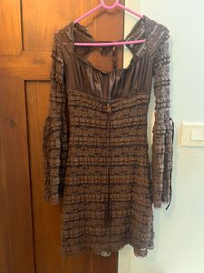 Brown Lace Bodycon Dress – Lulu &amp; Sky (Never Worn)