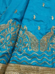 Blue Embroidery Saree 🌀