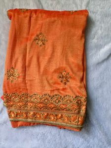 Elegant Embroidered Saree