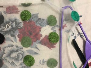 Handmade Thread Work Mesh Top.