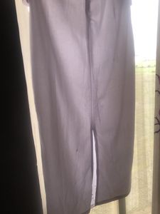 Classy White Dress Feathers Design Perfect