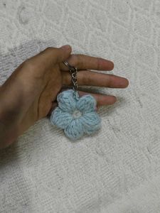Crochet Flower Keychain