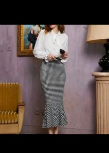 Combo White Shirt And  Skirt