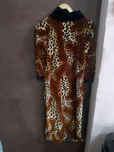 Animal Print velvet  kurta