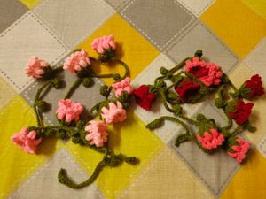 crochet floral hair garland 🎀✨