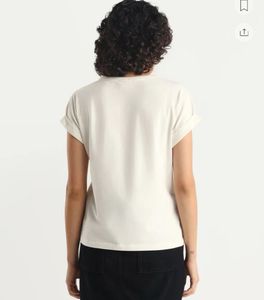 Rareism Studded White Tshirt