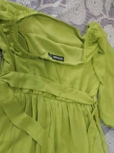 Green Off Shoulder Dress