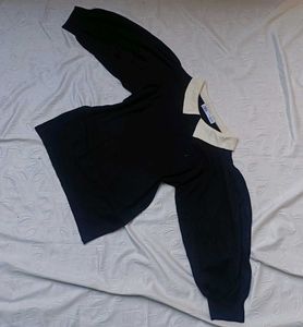 Zara Puff Sleeve Peter Pan Collar