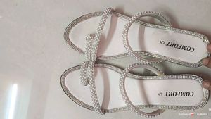 White Heels Sandals Combo Off Twoo Not Used