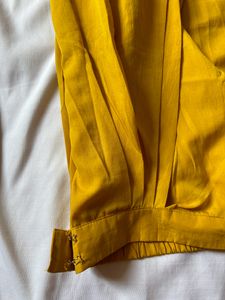 Red And Yellow Jacket Kurti For Women