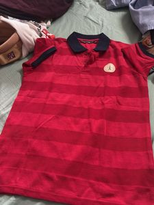 Striped Red Polo Shirt