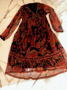 Paisley Print Flowy Dress