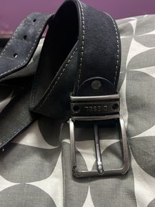 Diesel Black Leather Belt