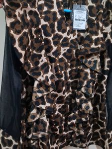 Cheetah Printed  Ruffle Top👌