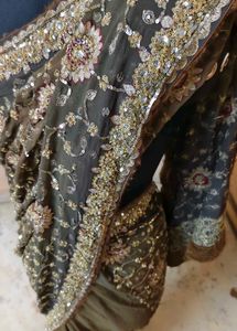 pure Georgette aari an fully zardozi 💯 saree 😍