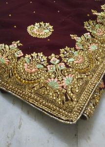 Kundan Work Saree .. Pretty Sare