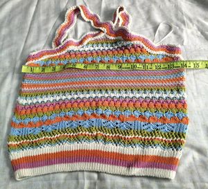 Zara Brand Crosia Crop Top