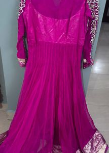 Elegant Pink Ethnic Gown