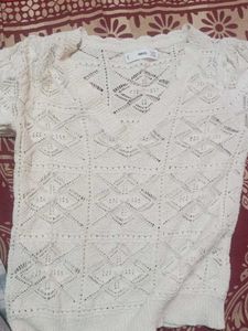 Crochet Knit Top - Mango