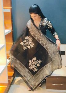 Black Anarkali Dress Set