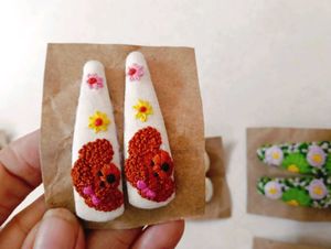 Embroidery Hairclips