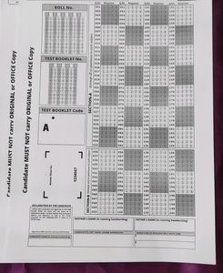 Neet Ug Omr Sheet