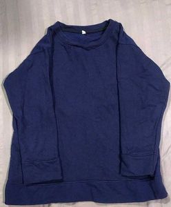 Navy Blue Crewneck Sweatshirt