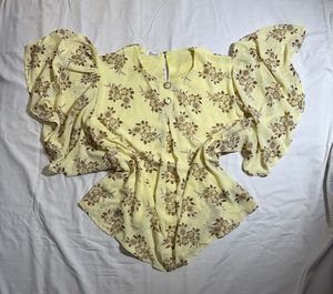 Floral Yellow Top
