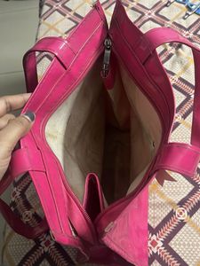 combo of tote bag and hand purse