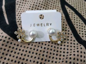 Pearl Flower Earrings
