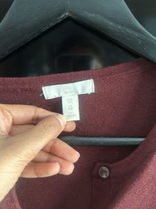 H&amp;M Maroon Cardigan S