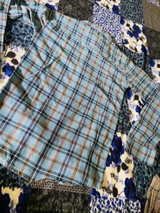 Blue Plaid Long Sleeve Shirt