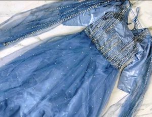 🔥😍no flaws Wedding Party Wear Gown ❤️