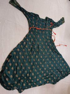 Green Indian Anarkali Dress