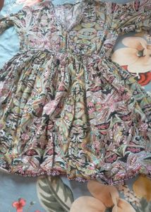 Boho Paisley Print Mini Dress