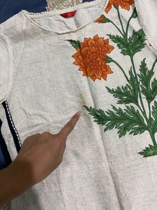 women’s Floral Print Kurta
