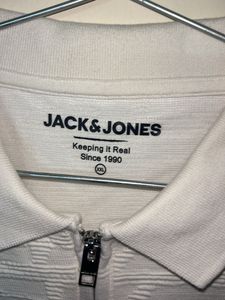 Jack &amp; Jones White Polo Shirt