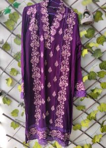 Purple Embroided Co Ord Set 💜
