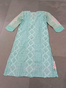 Mint Green Embroidered Kurta Set