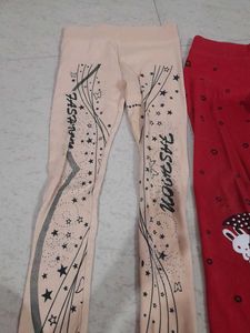 Girls&#39; Printed Leggings (2 Pack)