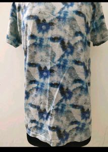 Blue Tie-Dye plus size T-Shirt