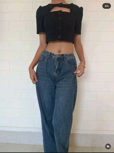 Chic Black Cutout Top