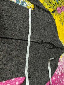 Gray Knit Sweater imported zipper