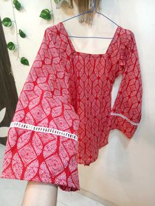 🆕 Corset Pinteresty Cherry Short Kurta ✨🎀