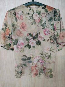 Floral Sheer Top
