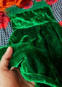 Emerald Green Velvet Dress