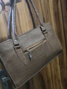 Vintage Brown Studded Bag