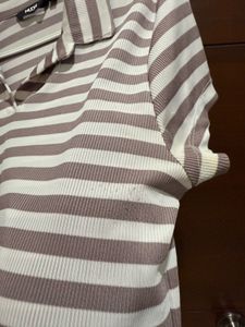 Striped Polo Tshirt - M Size