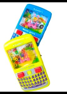 2pc Hand Held Water Ring Toss Bubble Game, Mobile/Phone Water Ring Game for Kids